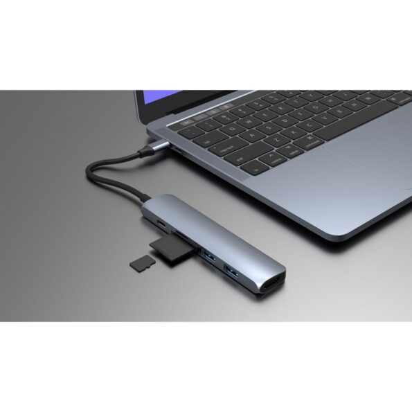 Cổng chuyển HyperDrive BAR 6-in-1 USBB-C Hub cho Macbook, PC & Devices – HD22E