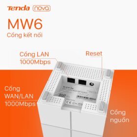 Tenda Nova Wifi Mesh cho gia đình MW6 Chuẩn AC 1200Mbps - Thợ Săn Sales